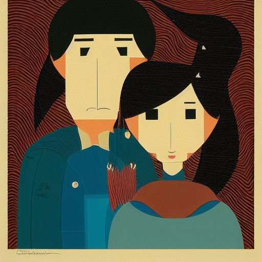 Un couple posant comme si on les prenait en photo à partir du buste